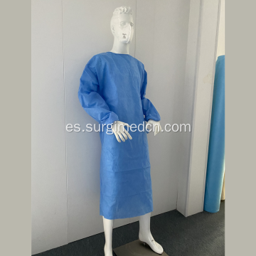 Vestido quirúrgico de aislamiento no tejido desechable SMS